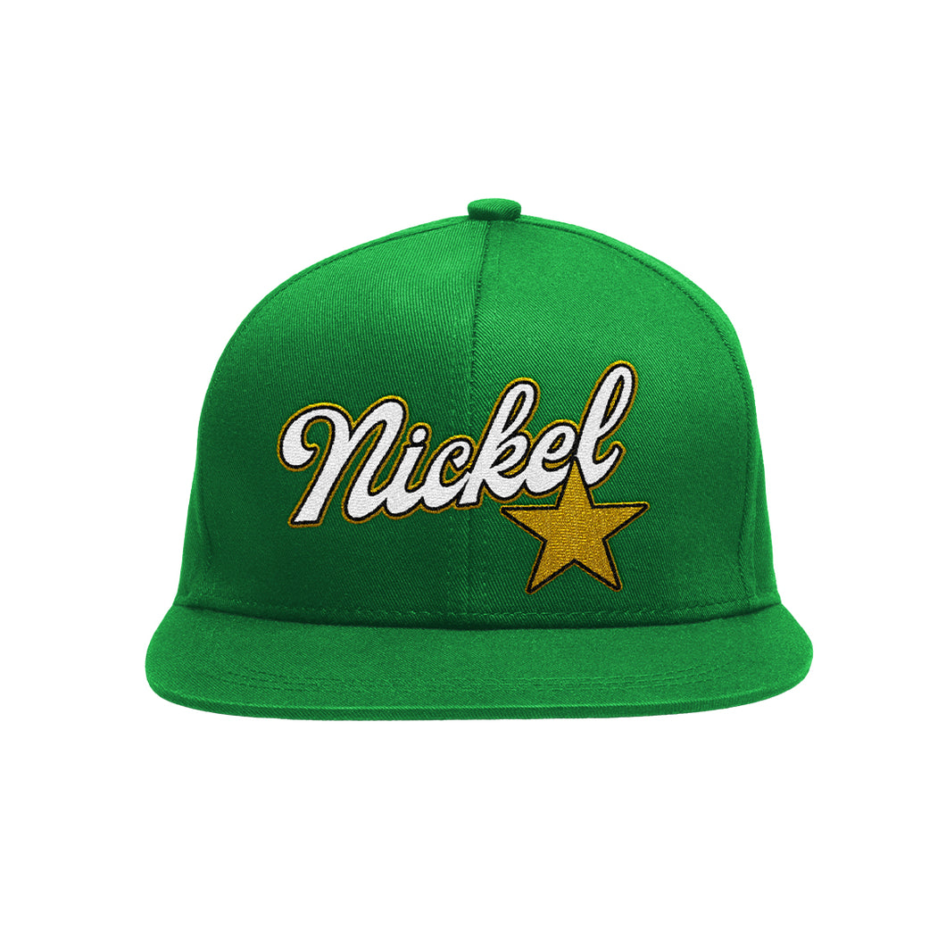 Snapback - Green 9-0-Nickel Star Logo