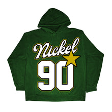 Load image into Gallery viewer, Green - Hooded Sweatshirt &amp; Short Set - White 9-0-Nickel Logo
